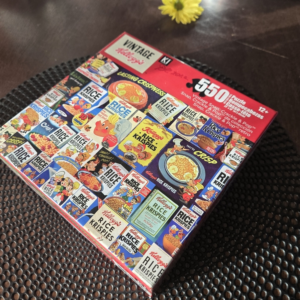 Vintage Kelloggs Puzzle 550 Piece Cereal Rice Krispy Toy Game Kids Adult Family - Picture 4 of 5